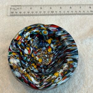 Italian glass ashtray possible Murano